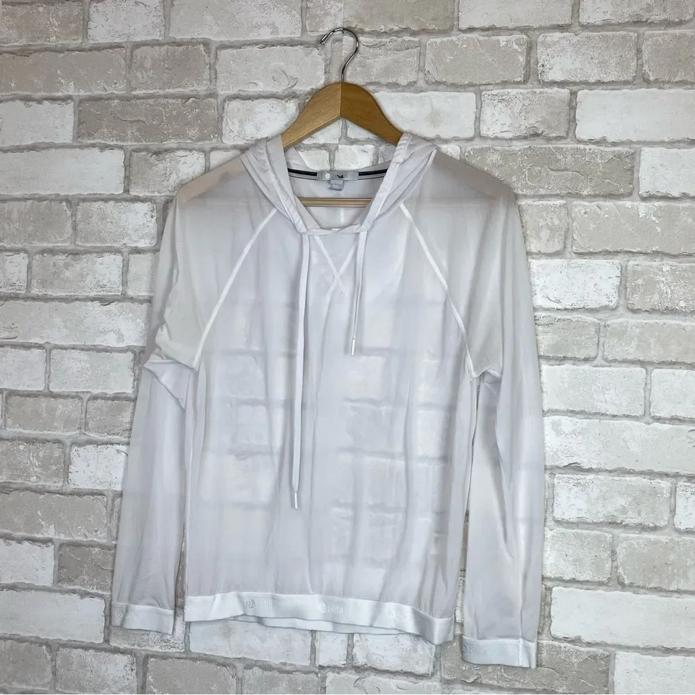 Zella Innovate Sheer Water Repellent Hoodie Size S